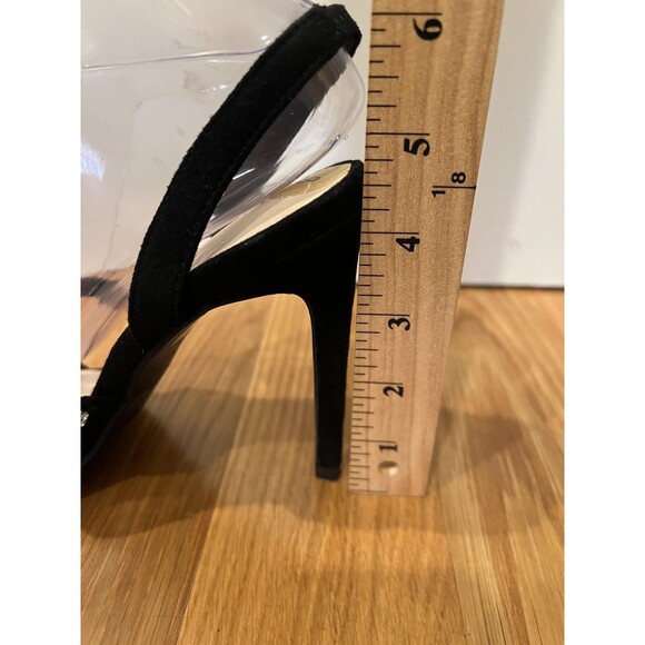 Bebe Shoes Womens Size 8 Black Calliope Rhinestone Strappy Heels FT21026-01 - Picture 7 of 10